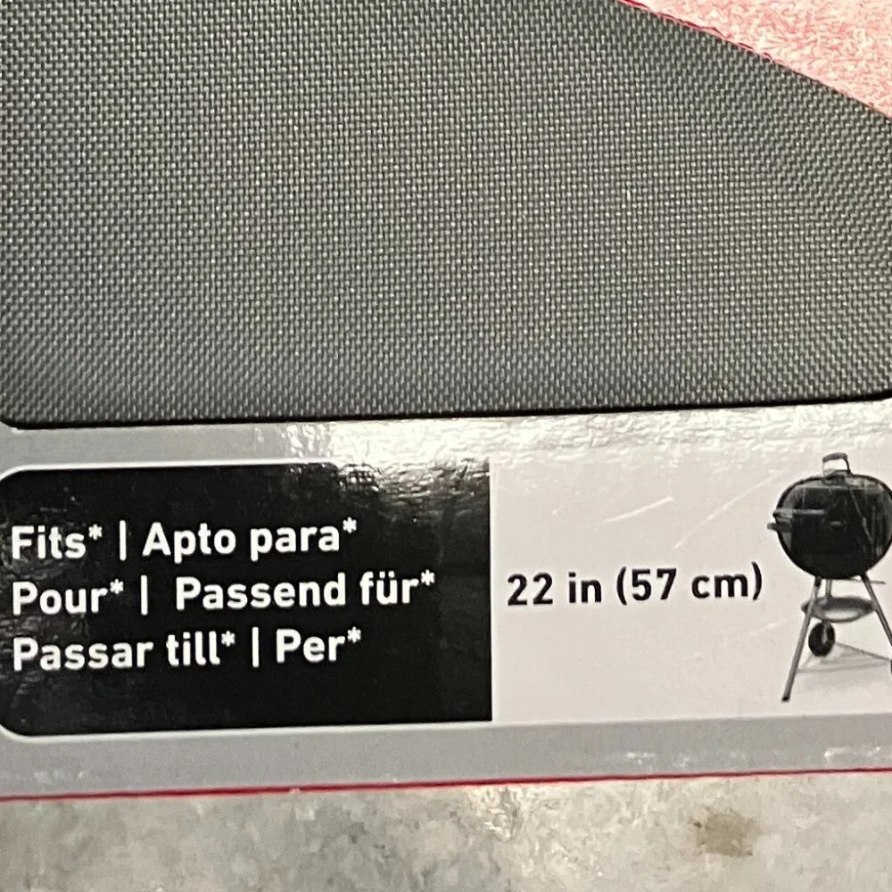 Weber Gray Grill Cover For 22in Round Charcoal Grills NIB - Picture 6 of 6
